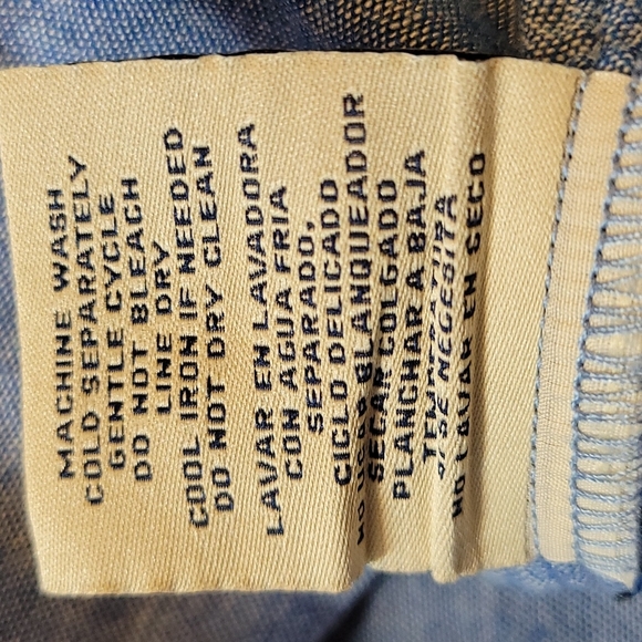 BOSTON TRADERS BLUE LONG ROLL-TAB SLEEVE LINED HOODED BUTTON-UP SHIRT - Picture 16 of 16